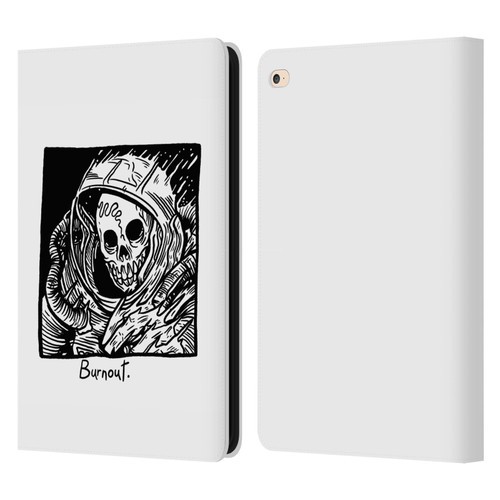 Matt Bailey Skull Burnout Leather Book Wallet Case Cover For Apple iPad Air 2 (2014)