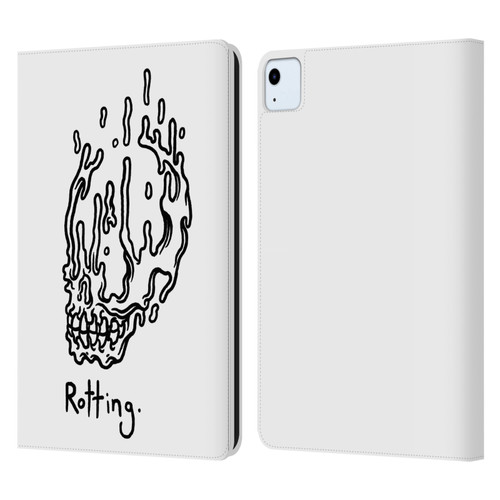 Matt Bailey Skull Rotting Leather Book Wallet Case Cover For Apple iPad Air 2020 / 2022