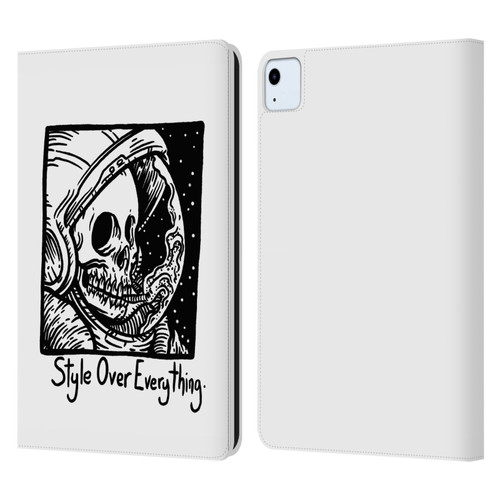 Matt Bailey Skull Style Over Everything Leather Book Wallet Case Cover For Apple iPad Air 2020 / 2022