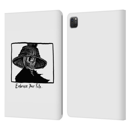 Matt Bailey Skull Embrace Your Fate Leather Book Wallet Case Cover For Apple iPad Pro 11 2020 / 2021 / 2022