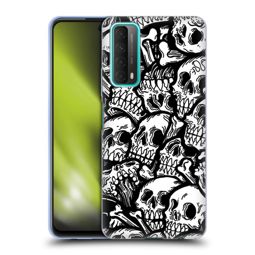 Matt Bailey Skull All Over Soft Gel Case for Huawei P Smart (2021)