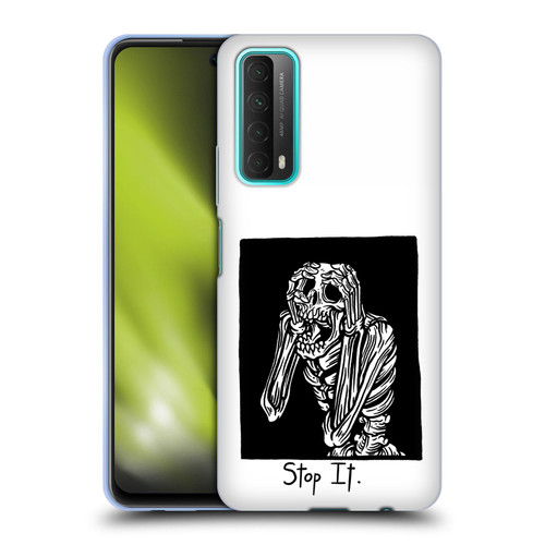 Matt Bailey Skull Stop It Soft Gel Case for Huawei P Smart (2021)