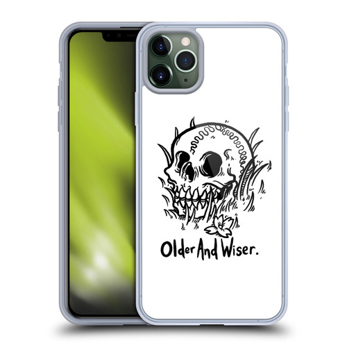 Matt Bailey Skull Older And Wiser Soft Gel Case for Apple iPhone 11 Pro Max
