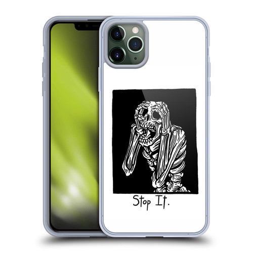 Matt Bailey Skull Stop It Soft Gel Case for Apple iPhone 11 Pro Max