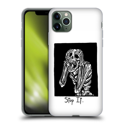 Matt Bailey Skull Stop It Soft Gel Case for Apple iPhone 11 Pro Max