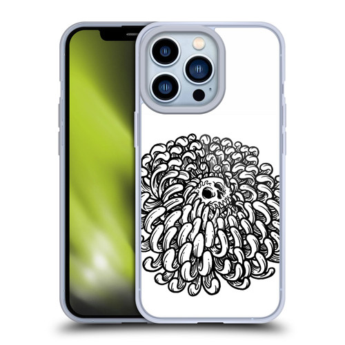 Matt Bailey Skull Flower Soft Gel Case for Apple iPhone 13 Pro