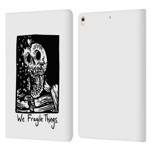 Matt Bailey Skull We Fragile Things Leather Book Wallet Case Cover For Apple iPad Pro 10.5 (2017)