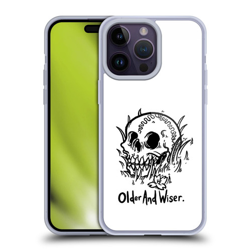 Matt Bailey Skull Older And Wiser Soft Gel Case for Apple iPhone 14 Pro Max