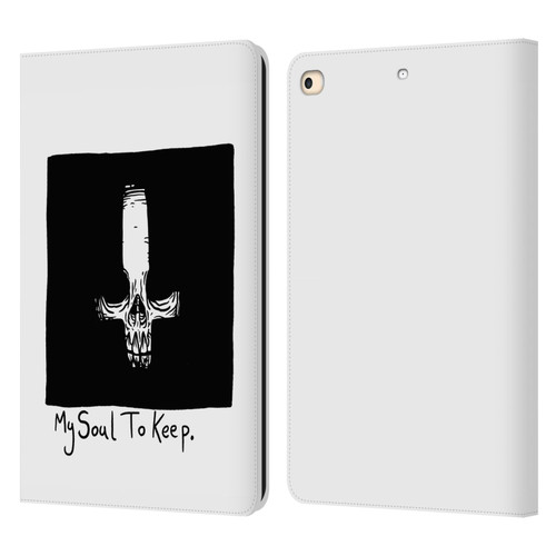 Matt Bailey Skull My Soul To Keep Leather Book Wallet Case Cover For Apple iPad 9.7 2017 / iPad 9.7 2018