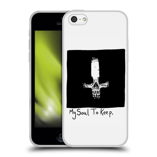Matt Bailey Skull My Soul To Keep Soft Gel Case for Apple iPhone 5c