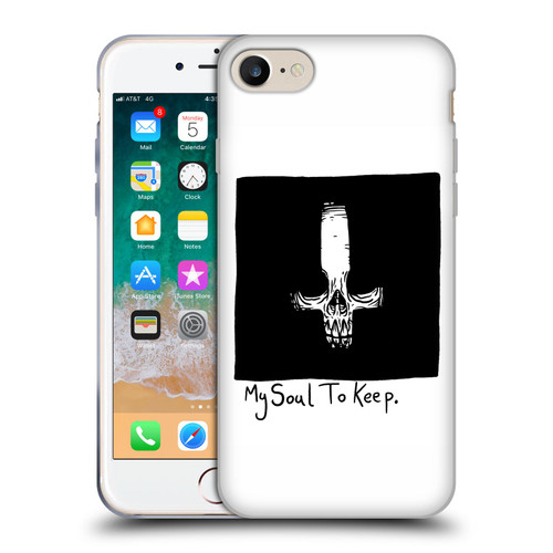 Matt Bailey Skull My Soul To Keep Soft Gel Case for Apple iPhone 7 / 8 / SE 2020 & 2022