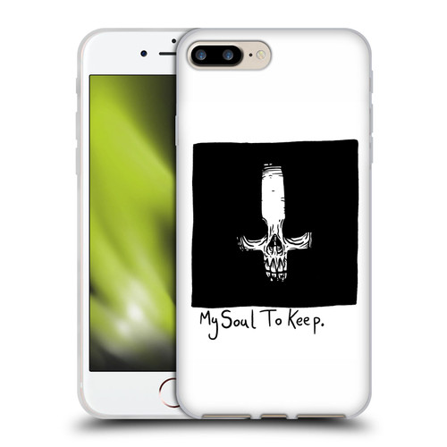 Matt Bailey Skull My Soul To Keep Soft Gel Case for Apple iPhone 7 Plus / iPhone 8 Plus