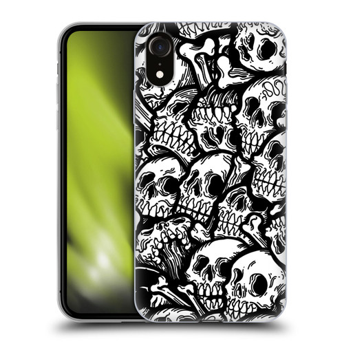 Matt Bailey Skull All Over Soft Gel Case for Apple iPhone XR