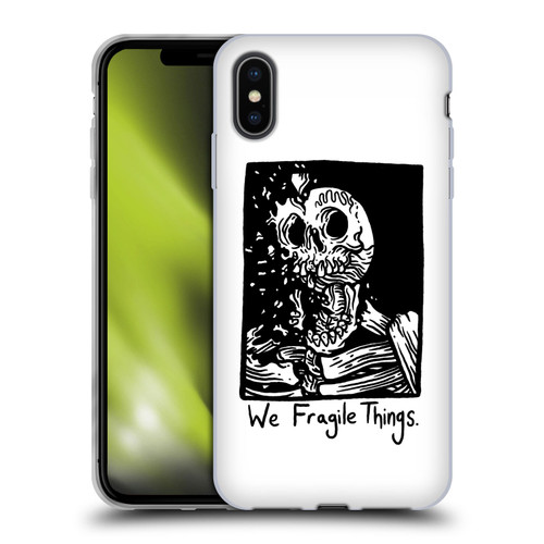 Matt Bailey Skull We Fragile Things Soft Gel Case for Apple iPhone XS Max