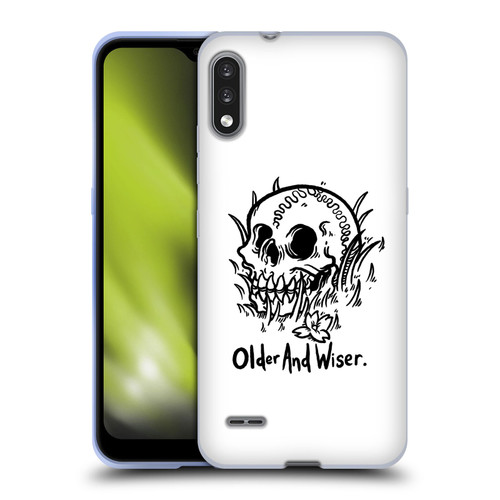 Matt Bailey Skull Older And Wiser Soft Gel Case for LG K22