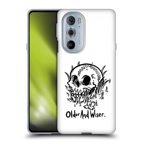 Matt Bailey Skull Older And Wiser Soft Gel Case for Motorola Edge X30