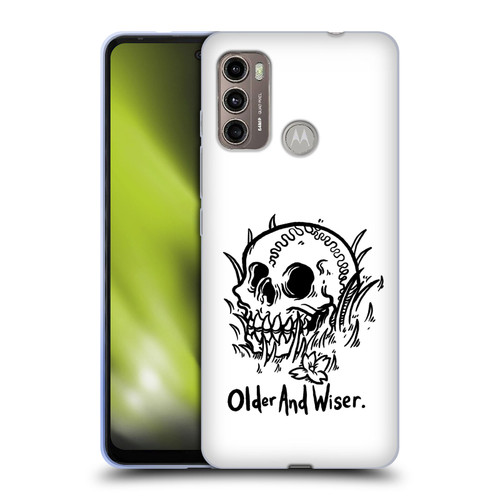 Matt Bailey Skull Older And Wiser Soft Gel Case for Motorola Moto G60 / Moto G40 Fusion