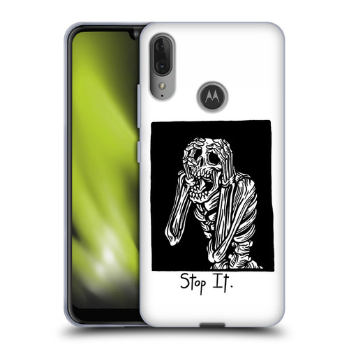 Matt Bailey Skull Stop It Soft Gel Case for Motorola Moto E6 Plus