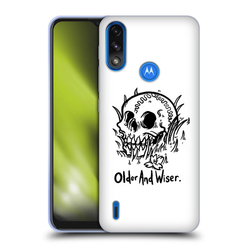 Matt Bailey Skull Older And Wiser Soft Gel Case for Motorola Moto E7 Power / Moto E7i Power