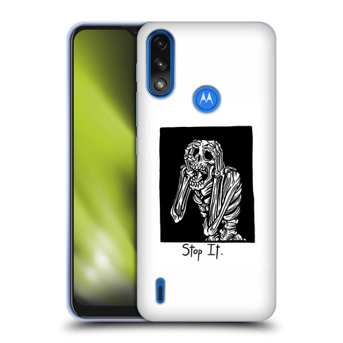 Matt Bailey Skull Stop It Soft Gel Case for Motorola Moto E7 Power / Moto E7i Power