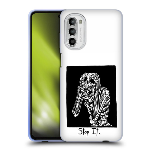 Matt Bailey Skull Stop It Soft Gel Case for Motorola Moto G52