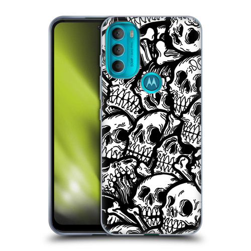 Matt Bailey Skull All Over Soft Gel Case for Motorola Moto G71 5G