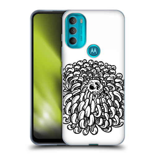 Matt Bailey Skull Flower Soft Gel Case for Motorola Moto G71 5G
