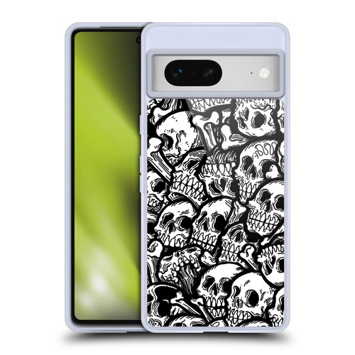 Matt Bailey Skull All Over Soft Gel Case for Google Pixel 7