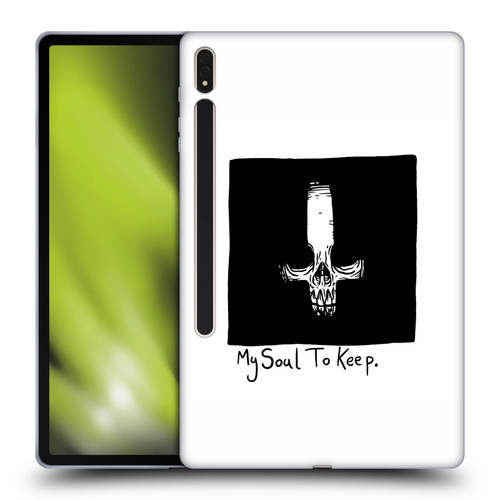 Matt Bailey Skull My Soul To Keep Soft Gel Case for Samsung Galaxy Tab S8 Plus
