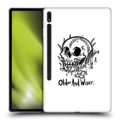 Matt Bailey Skull Older And Wiser Soft Gel Case for Samsung Galaxy Tab S8 Plus
