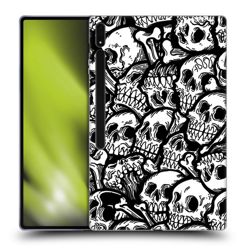Matt Bailey Skull All Over Soft Gel Case for Samsung Galaxy Tab S8 Ultra