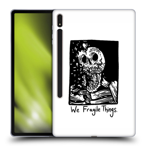 Matt Bailey Skull We Fragile Things Soft Gel Case for Samsung Galaxy Tab S8 Plus