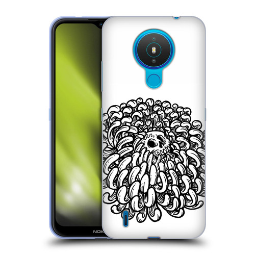 Matt Bailey Skull Flower Soft Gel Case for Nokia 1.4