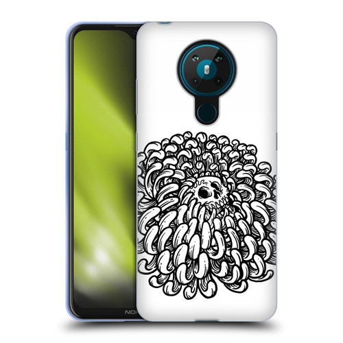 Matt Bailey Skull Flower Soft Gel Case for Nokia 5.3