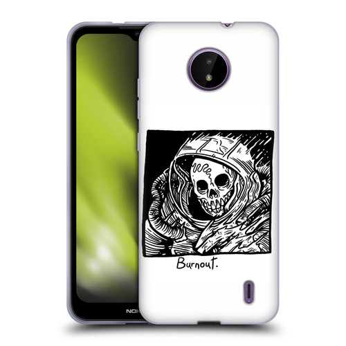 Matt Bailey Skull Burnout Soft Gel Case for Nokia C10 / C20