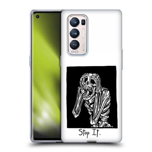 Matt Bailey Skull Stop It Soft Gel Case for OPPO Find X3 Neo / Reno5 Pro+ 5G