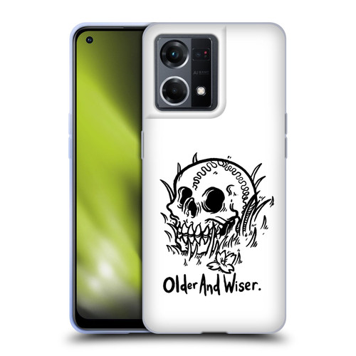 Matt Bailey Skull Older And Wiser Soft Gel Case for OPPO Reno8 4G