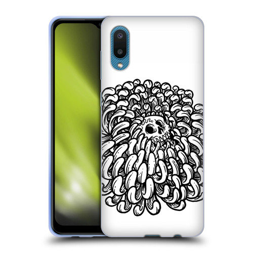 Matt Bailey Skull Flower Soft Gel Case for Samsung Galaxy A02/M02 (2021)