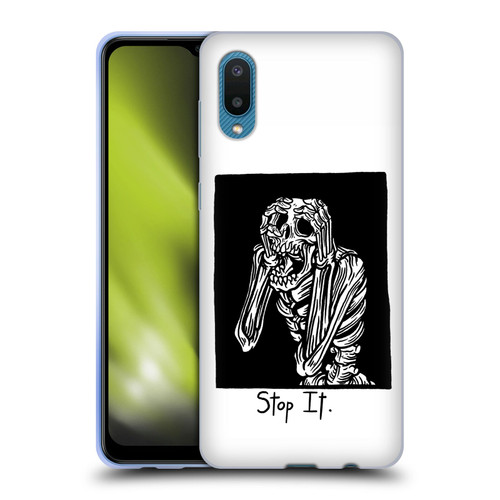 Matt Bailey Skull Stop It Soft Gel Case for Samsung Galaxy A02/M02 (2021)
