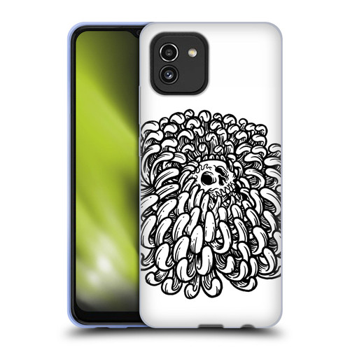 Matt Bailey Skull Flower Soft Gel Case for Samsung Galaxy A03 (2021)
