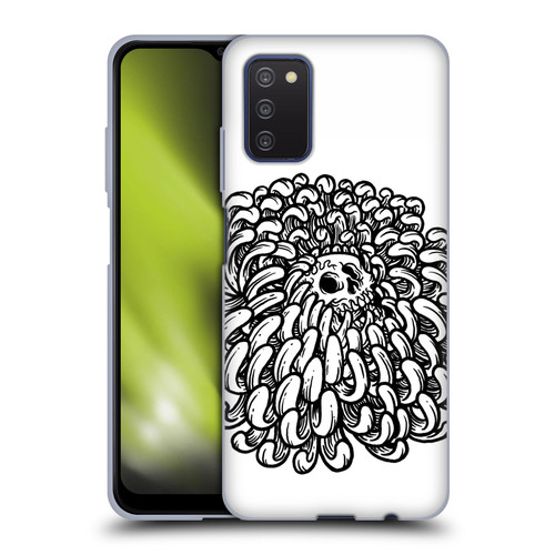 Matt Bailey Skull Flower Soft Gel Case for Samsung Galaxy A03s (2021)