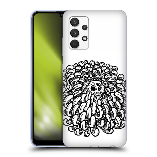Matt Bailey Skull Flower Soft Gel Case for Samsung Galaxy A32 (2021)