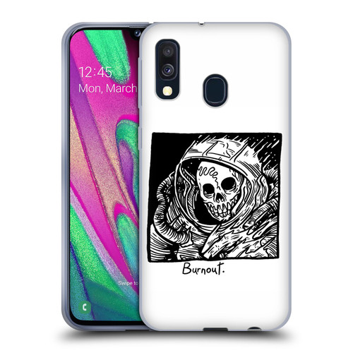 Matt Bailey Skull Burnout Soft Gel Case for Samsung Galaxy A40 (2019)
