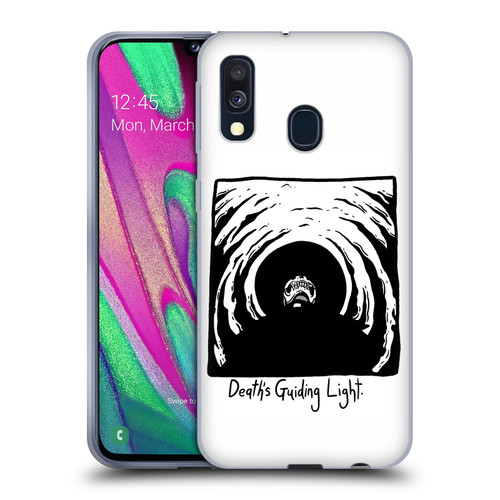 Matt Bailey Skull Deaths Guiding Light Soft Gel Case for Samsung Galaxy A40 (2019)