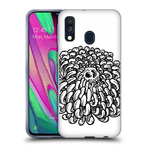 Matt Bailey Skull Flower Soft Gel Case for Samsung Galaxy A40 (2019)