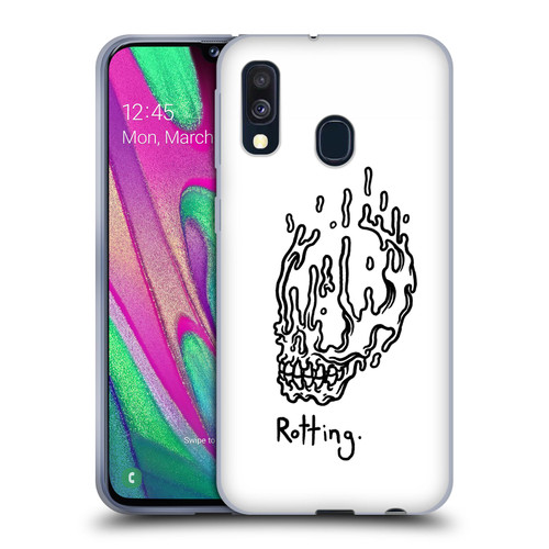 Matt Bailey Skull Rotting Soft Gel Case for Samsung Galaxy A40 (2019)
