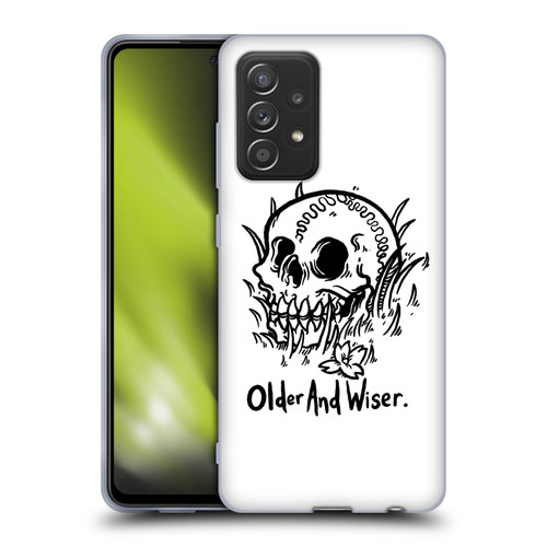 Matt Bailey Skull Older And Wiser Soft Gel Case for Samsung Galaxy A52 / A52s / 5G (2021)