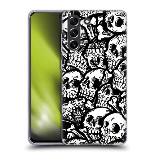 Matt Bailey Skull All Over Soft Gel Case for Samsung Galaxy S21 FE 5G