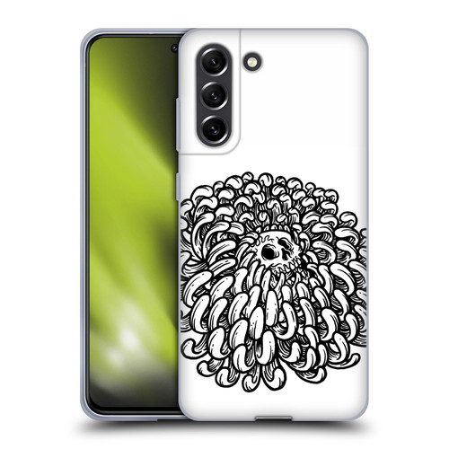 Matt Bailey Skull Flower Soft Gel Case for Samsung Galaxy S21 FE 5G