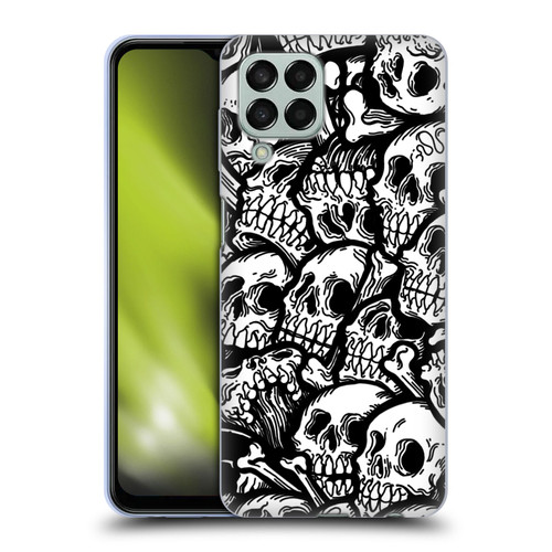 Matt Bailey Skull All Over Soft Gel Case for Samsung Galaxy M33 (2022)